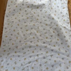 Carter's Vintage Receiving Blanket with Yellow and Gray Animal Accents SET OF 2